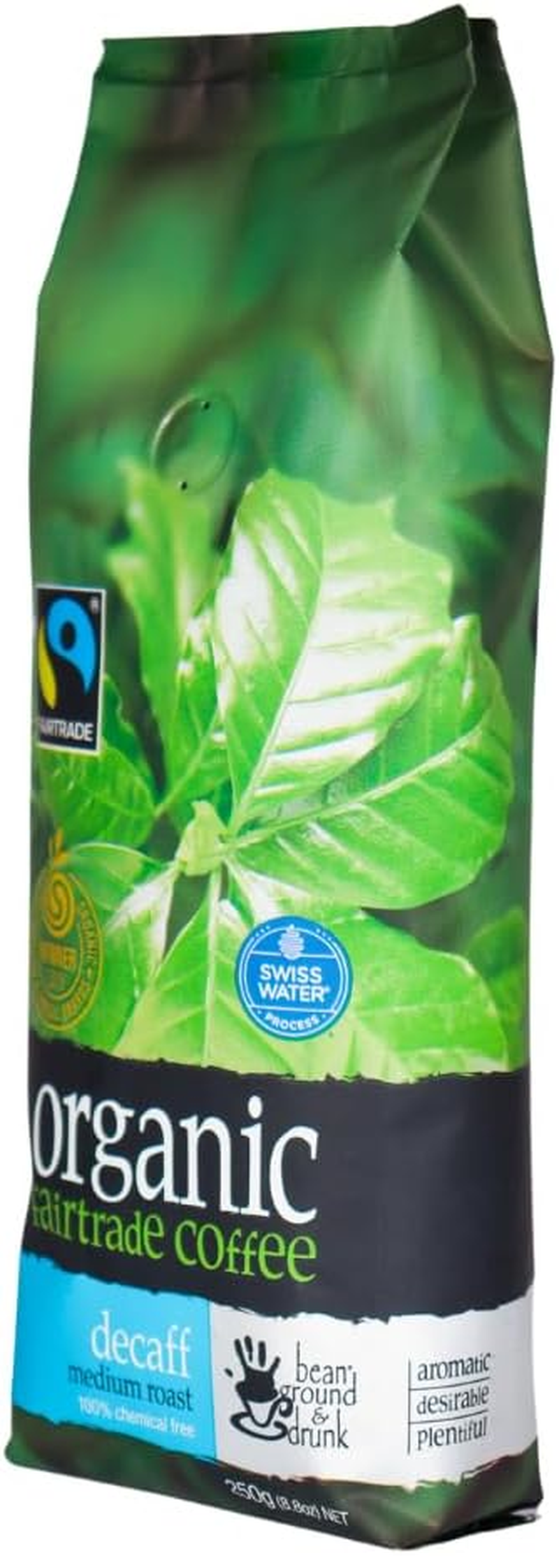 Bean Ground & Drunk Coffee Beans Decaff 250G