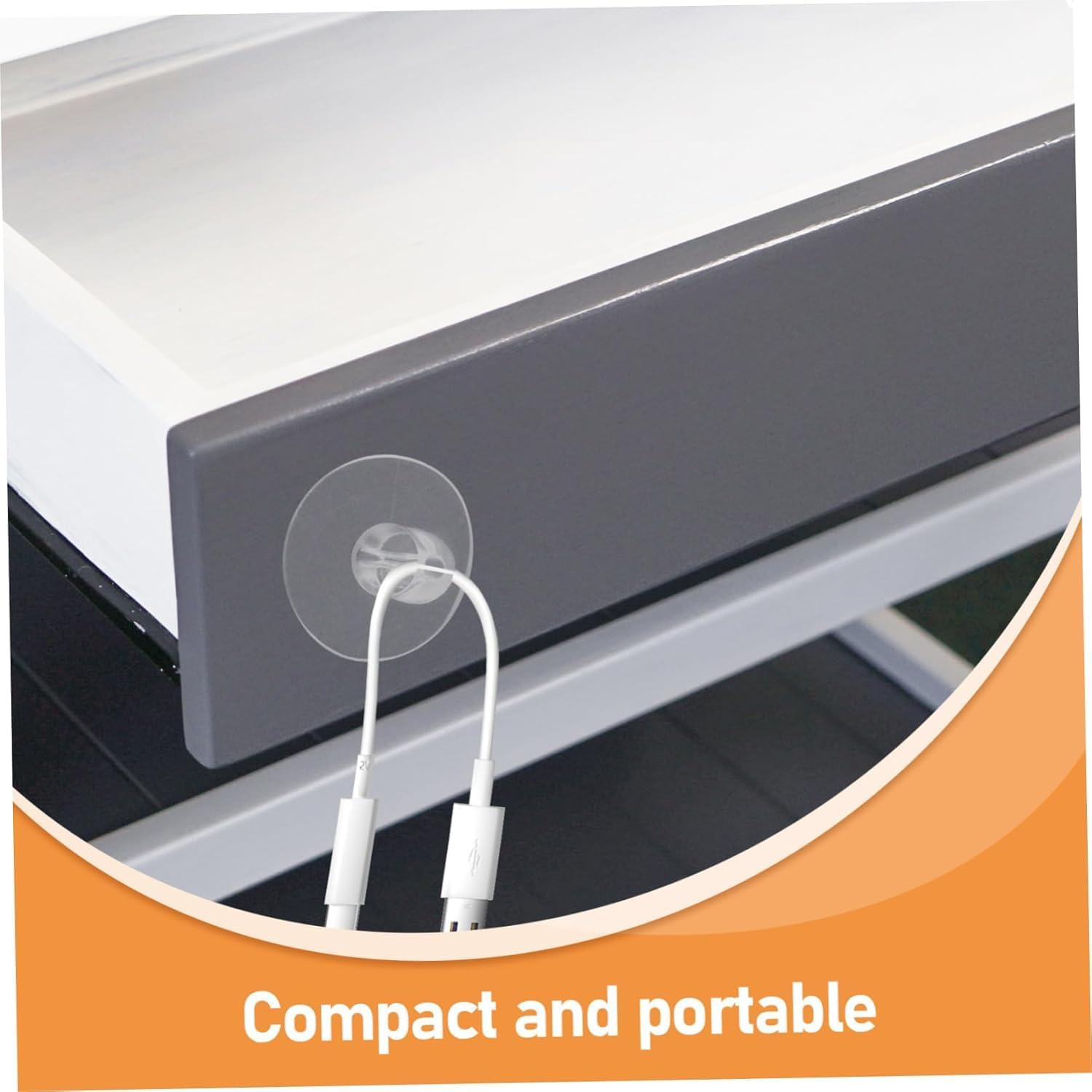 Clear Suction Cup Fixing Buckle Wire Holders, 20Pcs Suction Cup Cable Wire Organizer Light Holders,Cable Fixing Suction Cup Light Holders for Windows and USB Cable Holder image number 6