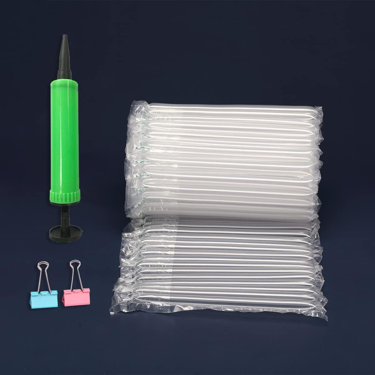 Bubble Cushioning Wrap Roll, 11.8 Inch X 164 Feet Inflatable Air Column Wrap for Heavy Duty Packing and Shipping 50 Microns Thick and Strong Large Air Bubbles for Moving Fragile Items image number 2