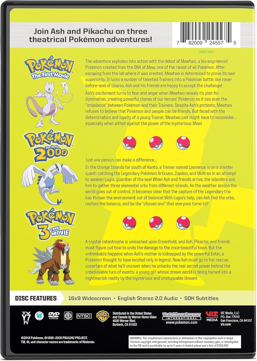 Pokemon: the First Three Movies