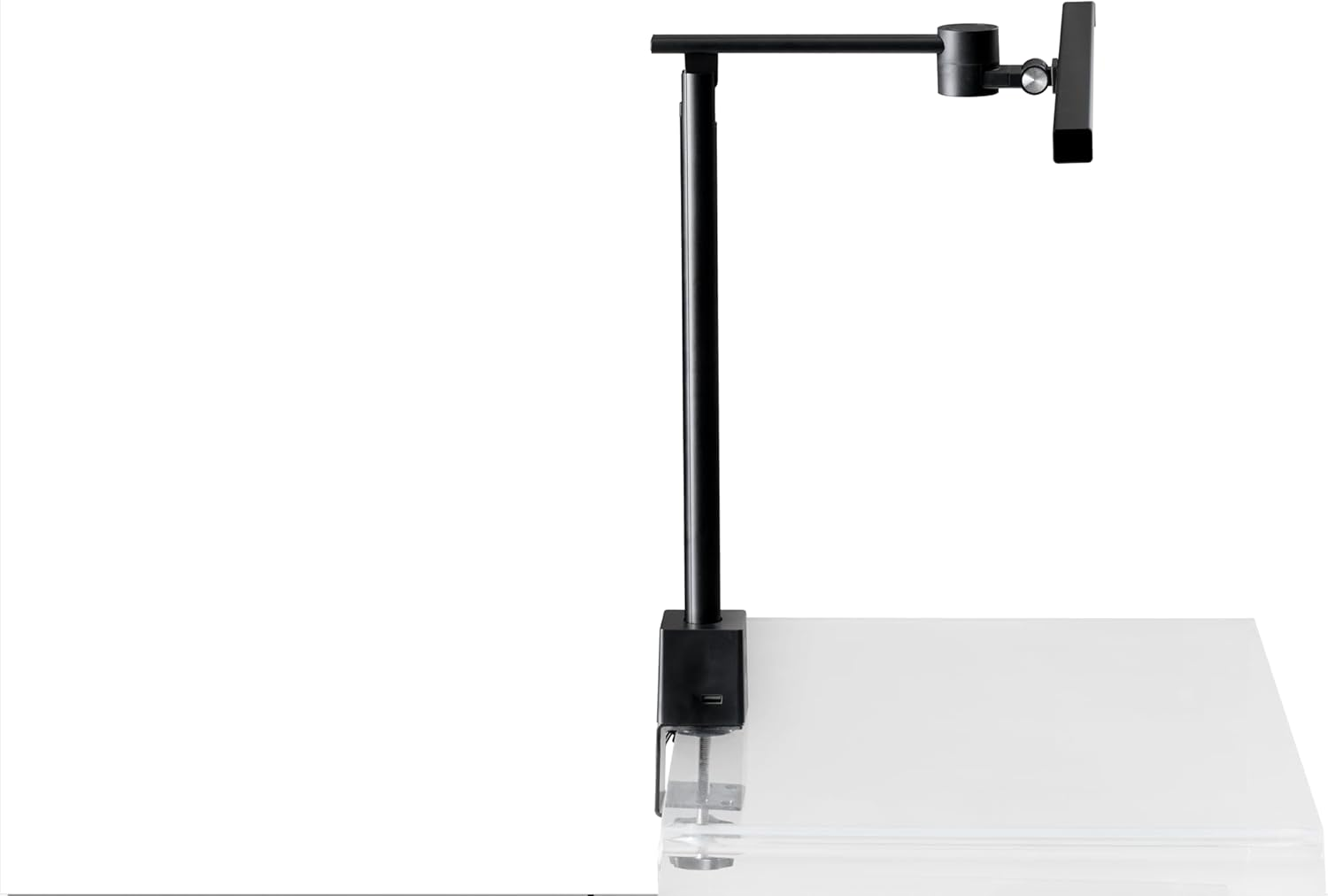 Alco-Albert 940-11 LED Desk Lamp with Clamp, 50 Cm, Black, Continuously Dimmable, 3 Colour Temperatures, USB Connection, Aluminium Table Lamp image number 1