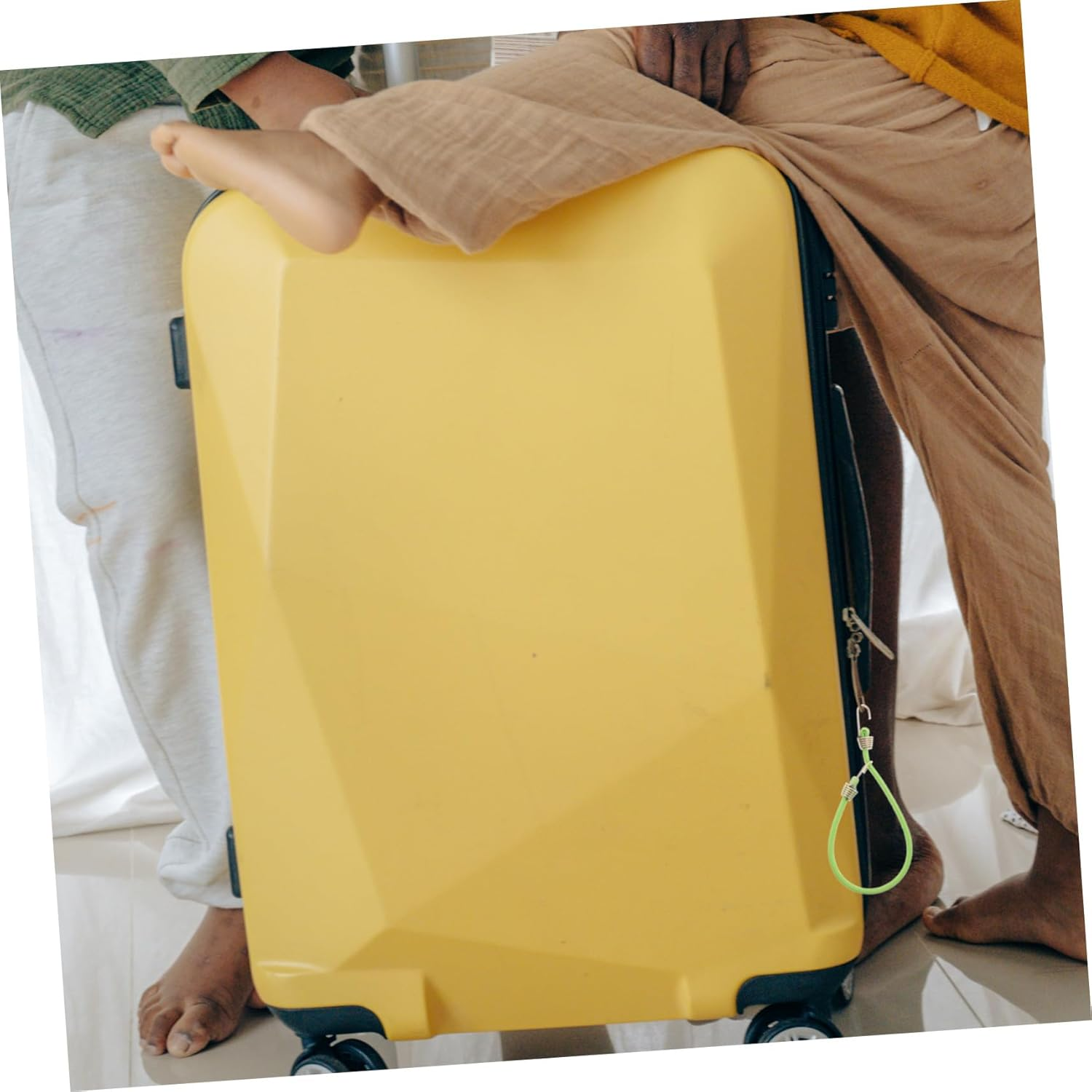 DIKACA 10Pcs Elastic Luggage Straps with Hooks Heavy Duty Fastener Cords for Suitcases Camping Outdoor Use Reusable Mini Travel Belts High Strength Binding image number 2