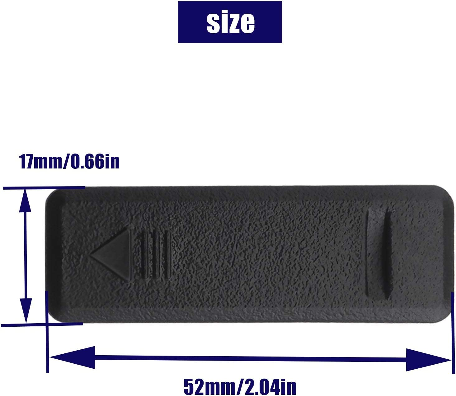 Emsea 4Pcs Car Top Roof Sink Chuck Covers Black 872552L000 Roof Trim Moulding Covers Compatible with I20 I30 2012-2017 Auto Replacement Parts