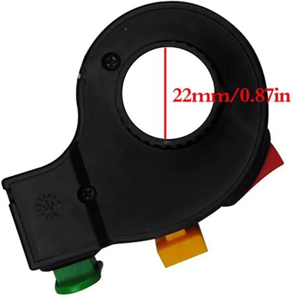Motorcycle Handlebar Switch for 22Mm Dia Handlebars Motorbike 3 In1 Motorcycle Switch Electric Bike Scooter ATV Quad Light Turn Signal Horn On/Off Button image number 2