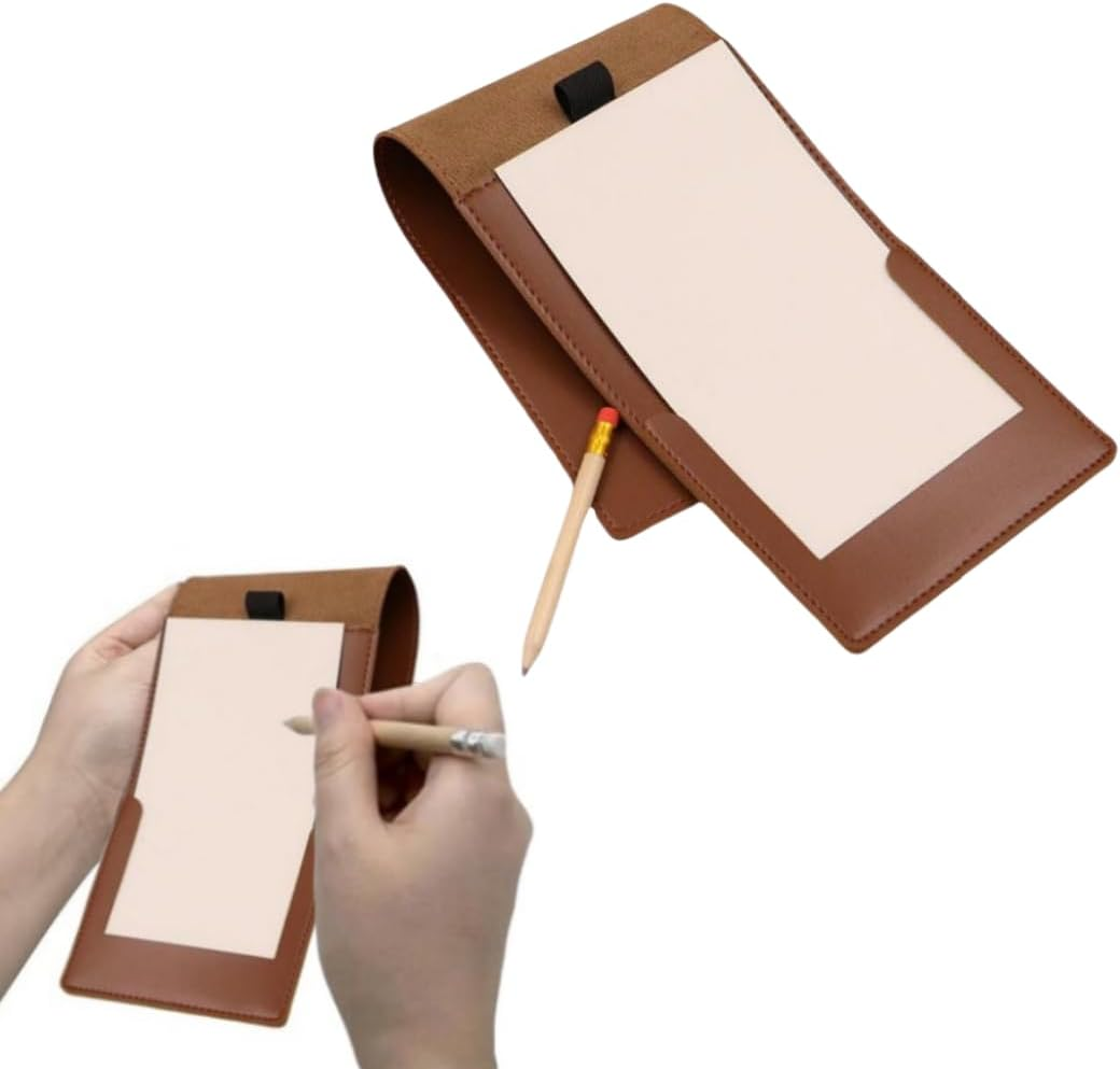 Golf Scorecard Holder, Golf Scorecard Book, Golf Notebook Holder, Golf Yardage Book Cover,Leather Yardage Book Cover for Golfers Practicing,Fits Back Pocket Perfect for Holding