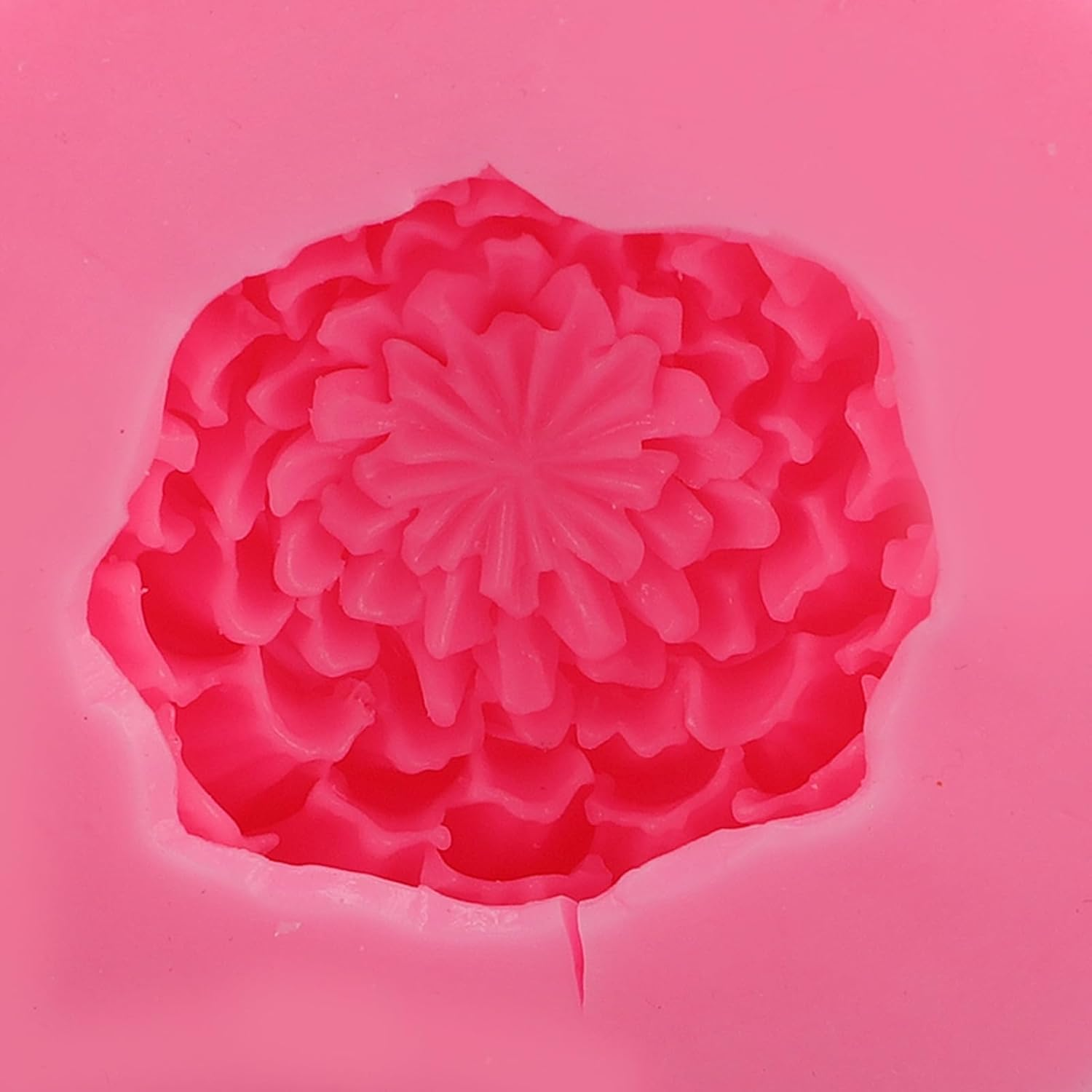 3D Peony Flower Silicone Candle Molding Food Grade Flexible Reusable for Handmade Soap Cake Chocolate Decorations Craft Baking DIY image number 1