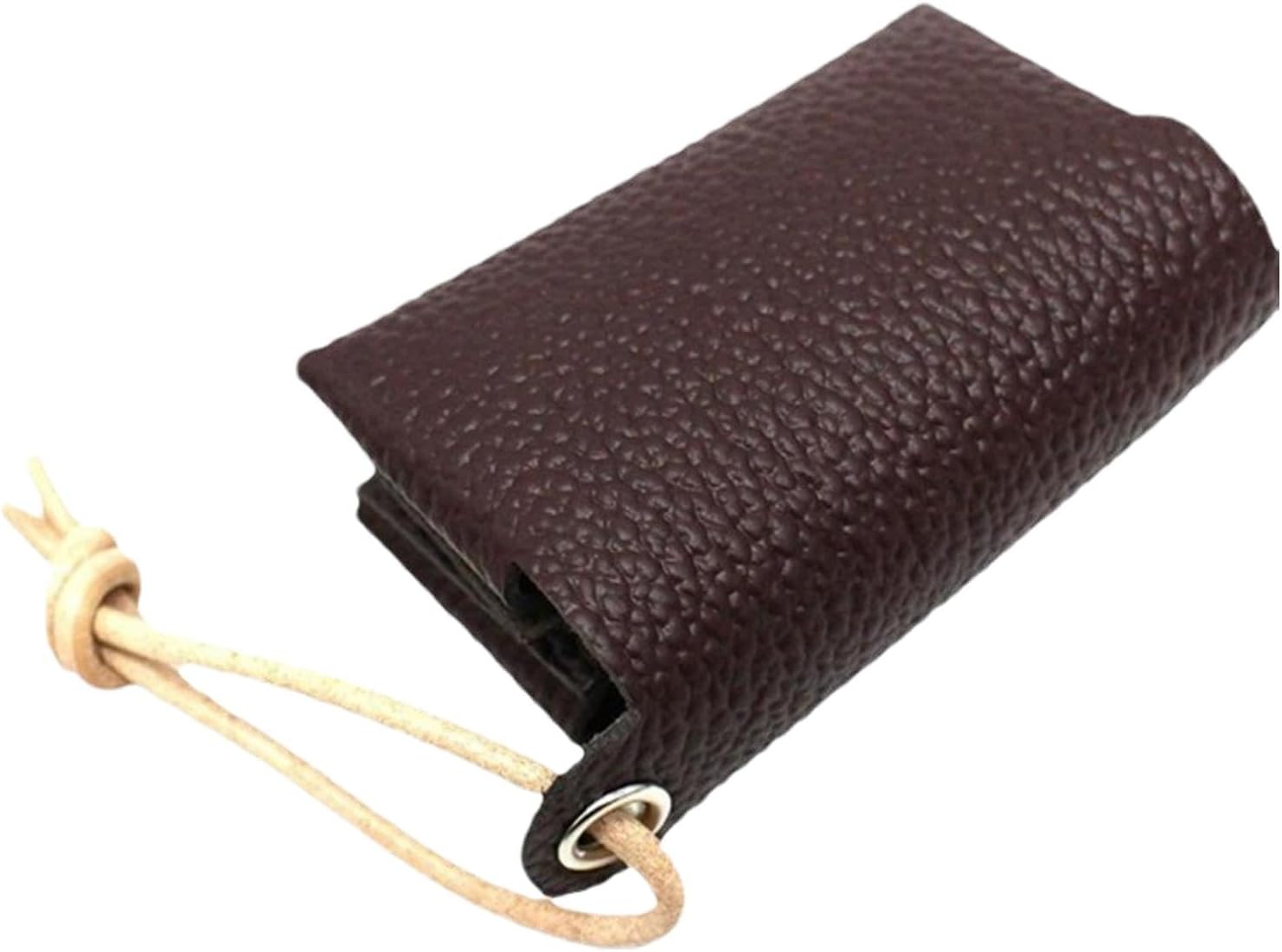 Pocket Tissue Holder PU Leather Case for Wallet, Paper Towel - Dustproof and Waterproof Tissue Holder | Key Organizer Travel Pouch Tissue Bag Elegant Compact & Designed for Family, Friends And - Coffee image number 4