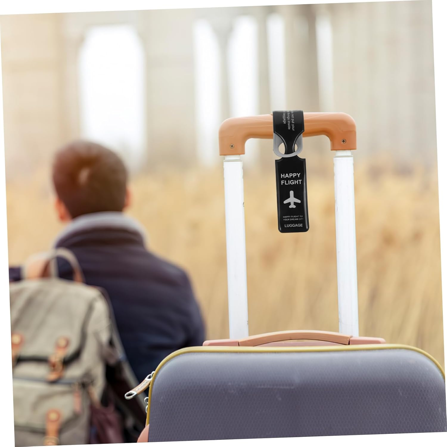 COLLBATH 4Pcs Luggage Tags Travel Tag Luggage Strap Suitcase Id for Baggage Boarding image number 2