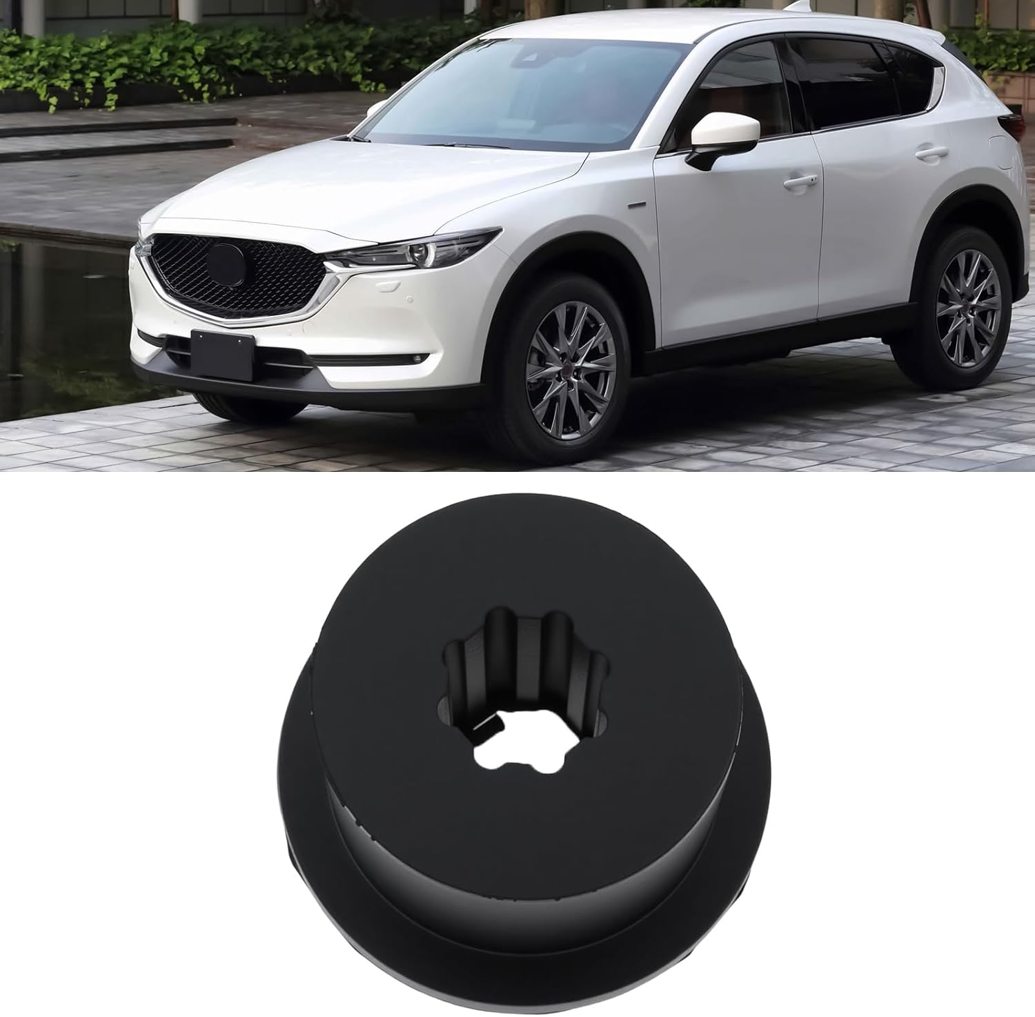 LT Easiyl 2Pcs Upper Radiator Rubber Bushing Replacement Part PE01-15-242 PE0115242 Compatible with Mazda 3 6 CX-5