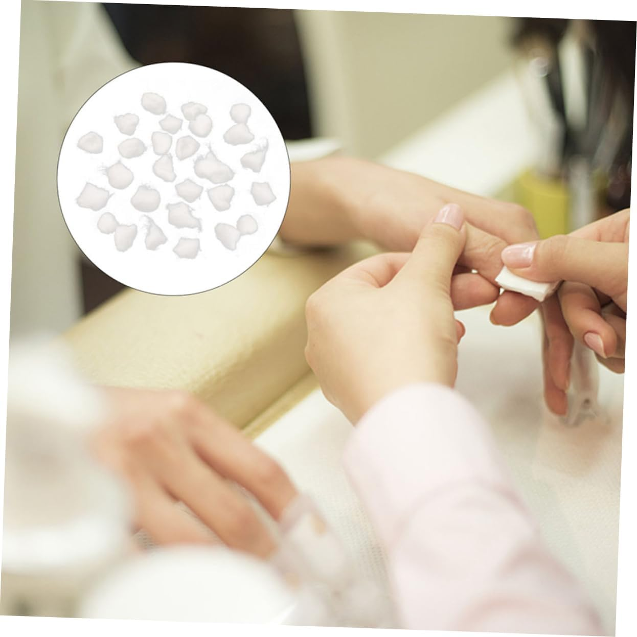 Nail Cotton Balls for Nail Polish Remover 3 Bags Absorbent Cotton Balls Suitable for Home and Salon Use image number 6