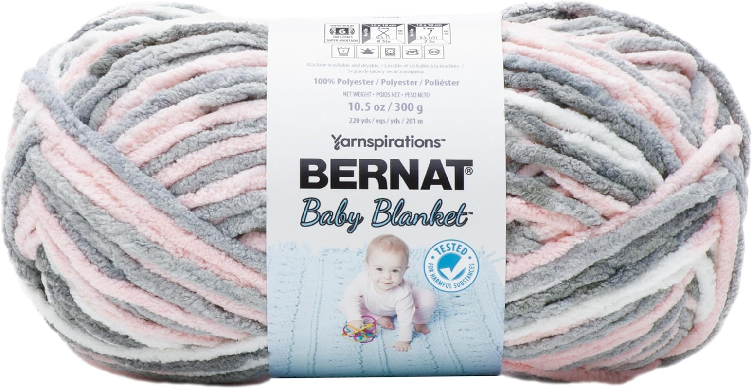 Bernat Baby Blanket, Polyester, Buttercup, 300G