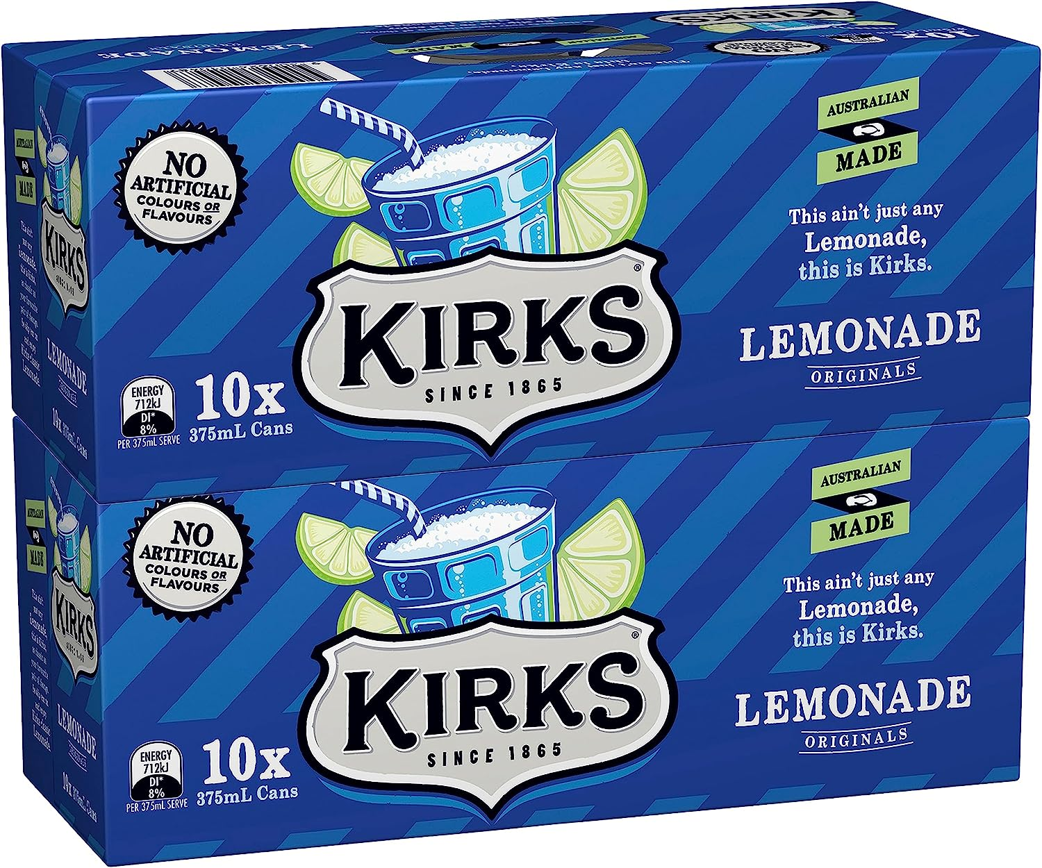 Kirks Lemonade Soft Drink Multipack Cans 20 X 375 Ml image number 1