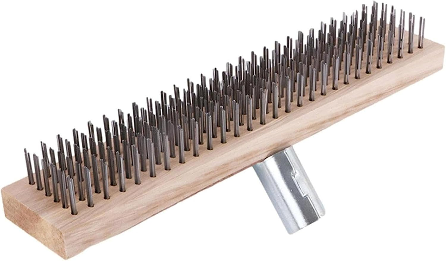 Wire Broom Stainless Steel, Steel Wire Broom 20/30/45Cm for Weeds and Moss - Garden Broom with Hard Bristles for Scrubbing Decks, Driveway, Patio image number 5