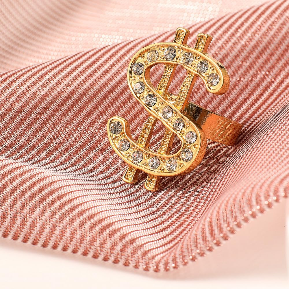 80S 90S Hip Hop Costume Outfit Jewelry Set, Theme Outfit Costumes Rapper Accessories for Men Women