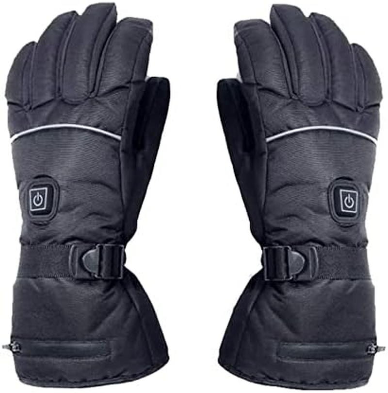 Durable Heated Gloves, USB Rechargeable Electric Heating Motorcycle Gloves with 3 Heating Levels Waterproof Insulated Gloves for Skiing Motorcycling/795 (Size : M) image number 5