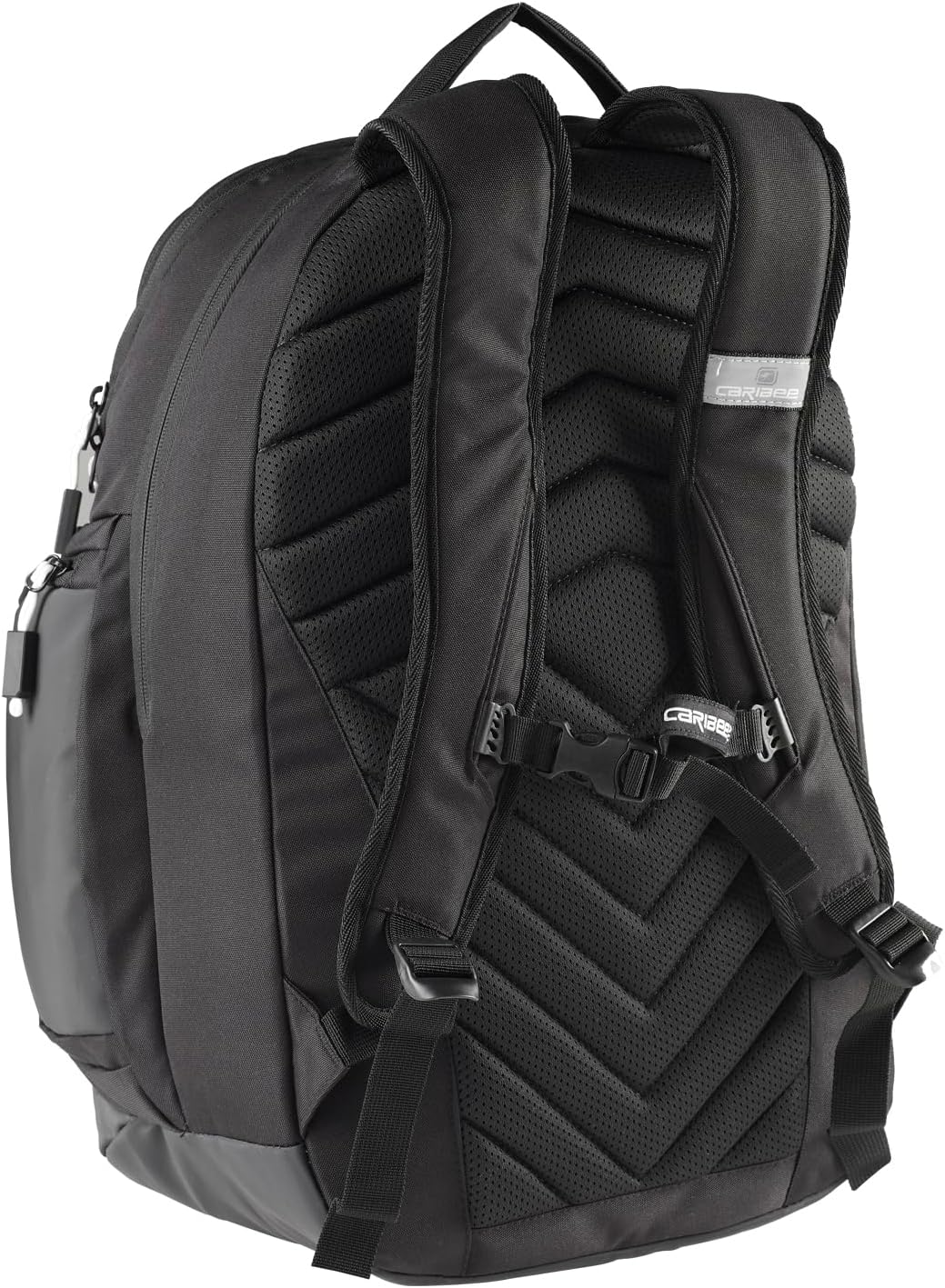 Caribee Komodo 42L Large Backpack with Laptop and Tablet Compartment and Many Compartments, Black, 42 Liter image number 2