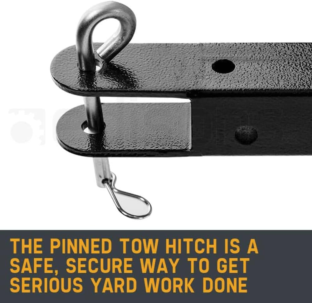 Plantcraft Dump Cart Mesh Towed Steel 1250LBS ATV Mower Trailer Garden Tray with Removable Side Rails image number 5