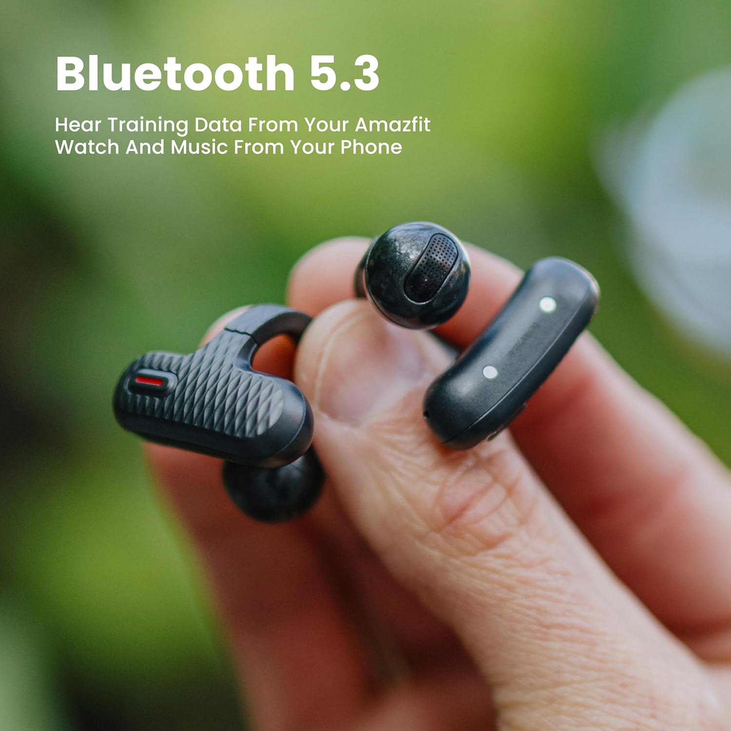 Amazfit up Headphones OWS Open Ear Wireless Earbuds with Bluetooth 5.3, Easy Touch Control, IPX 4 Water Resistant, AI Background Noise Reduction, Earphones Compatible with Android & Ios image number 1