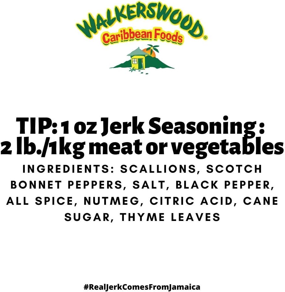 Walkerswood Traditional Jamaican Jerk Seasoning, Hot and Spicy, 128 Fl Oz image number 4
