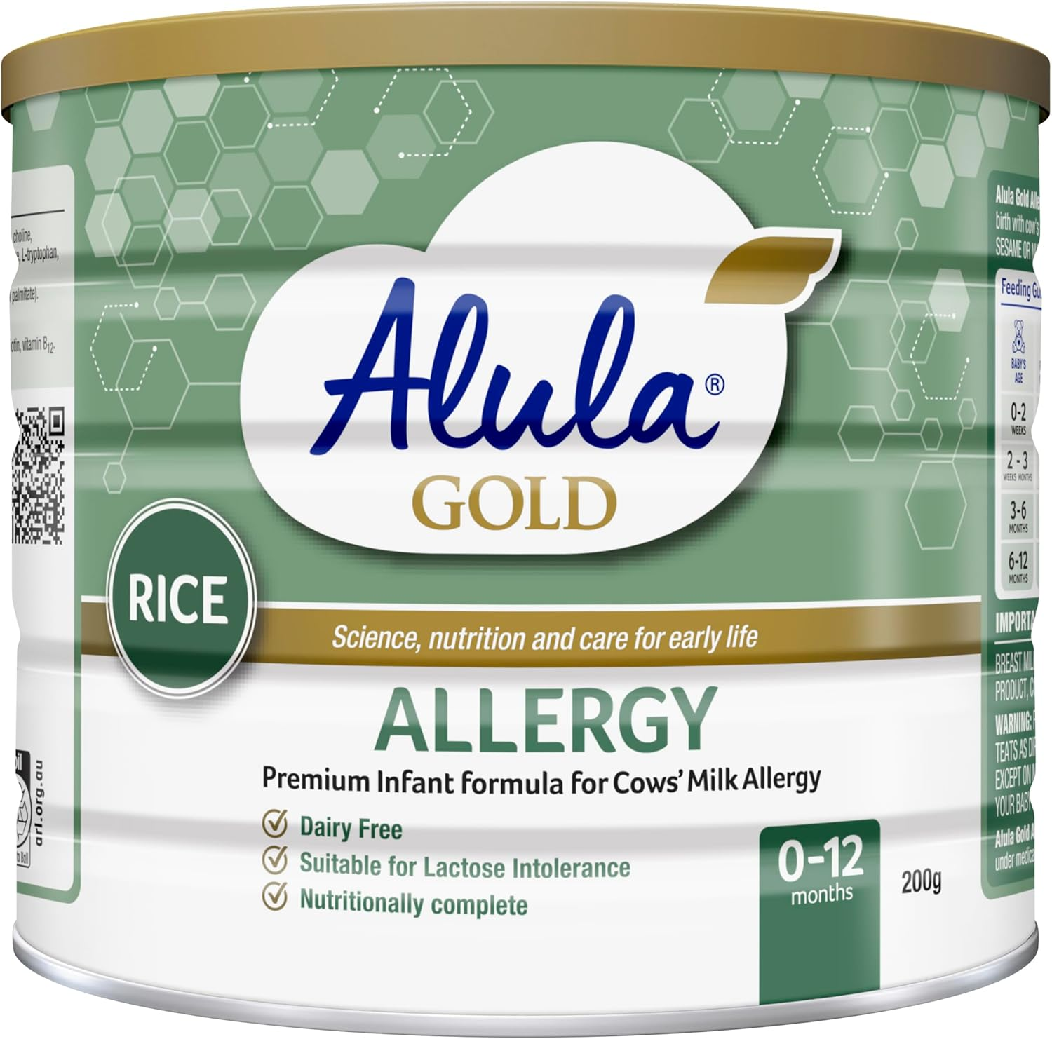 ALULA GOLD ALLERGY INFANT FORMULA 0-12MTHS, 200G image number 2