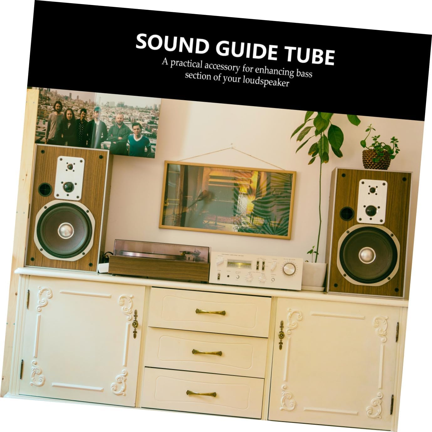 Alipis 5Pcs Plastic Subwoofer Port Tubes 60X110Mm Speaker Air Outlet Replacement Woofer Box Port Tubes for Home Audio Speaker Accessories image number 6