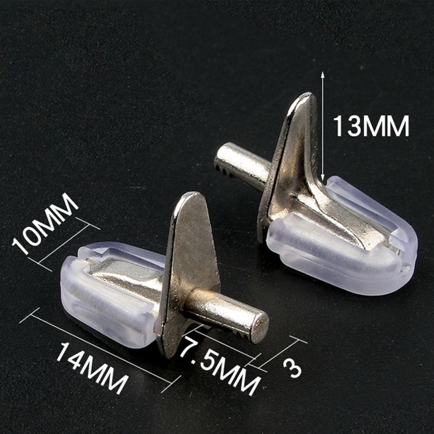 100Pcs Cabinet Shelf Support Pegs 3Mm Shelf Holder Bracket Pins for Bookshelf Display Cabinet Wardrobe Closet Cupboard Kitchen Bookcase