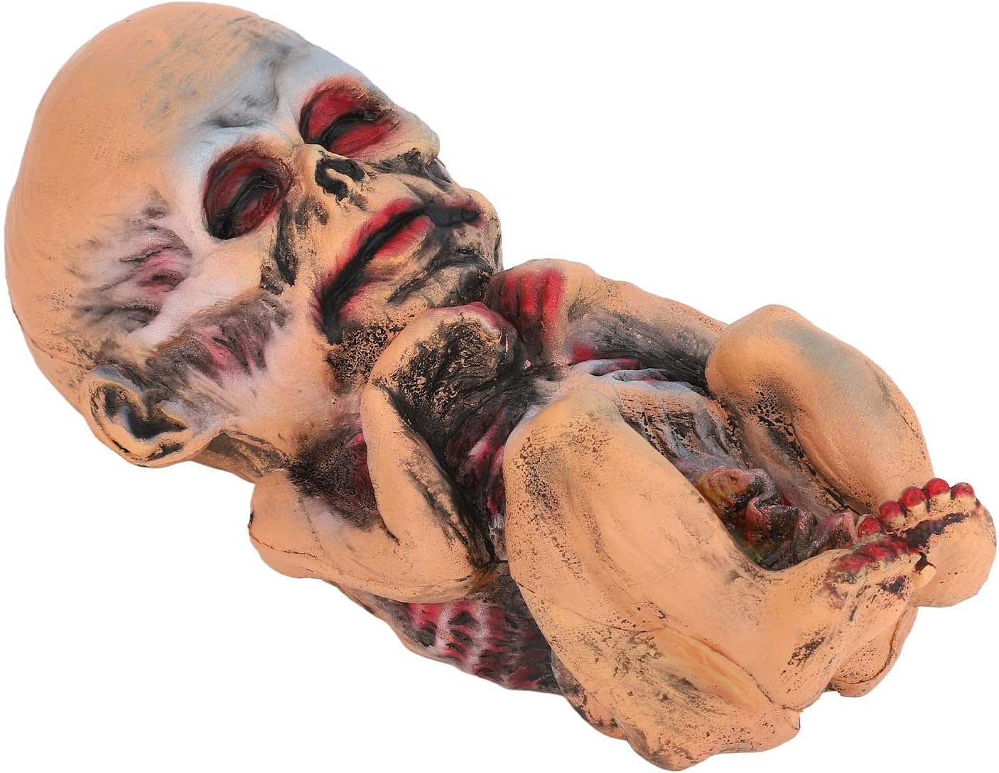 Halloween Haunted Doll, Scary Ghost Baby Decoration Tricky Toys Creepy Mummy Doll Baby Scary Haunted House Statue for Halloween Decorations and Halloween Accessories image number 5