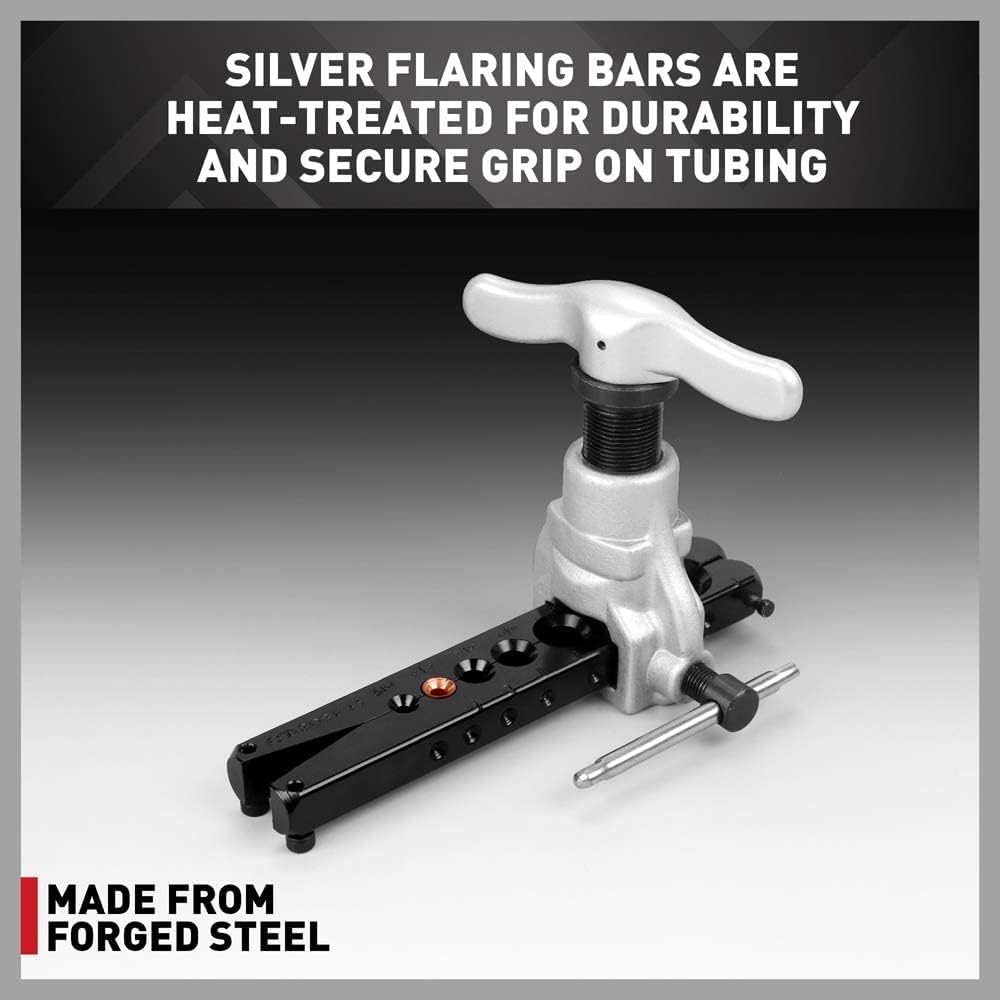 HORUSDY Flaring Tool Set, Heavy Duty Steel with Heat-Treated Bars for Soft and Hard Tubing, Ideal for Water, Gas, and Brake Lines image number 1