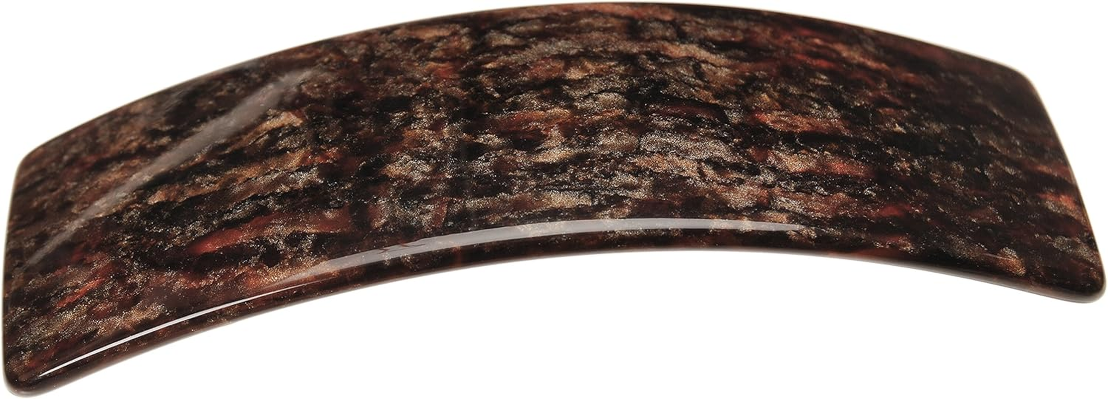 France Luxe Rectangle Hair Barrette, Large One Size Nacro Black image number 1