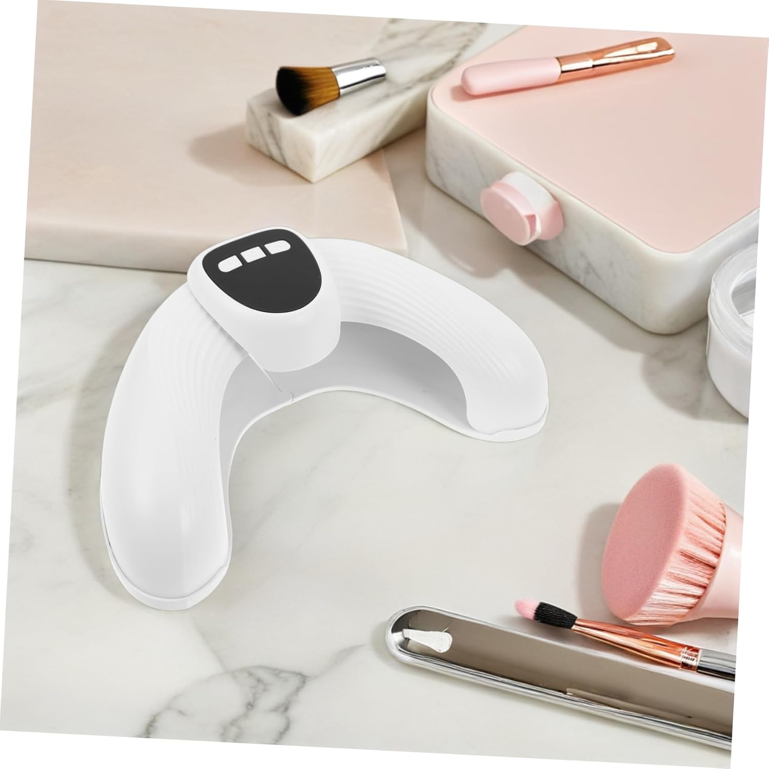 Healeved UV Nail Lamp U Shaped Design with Dual Light Source for Drying Automatic Sensor Blackening Protection Compact Portable Nail Dryer for Home and Salon Use image number 2