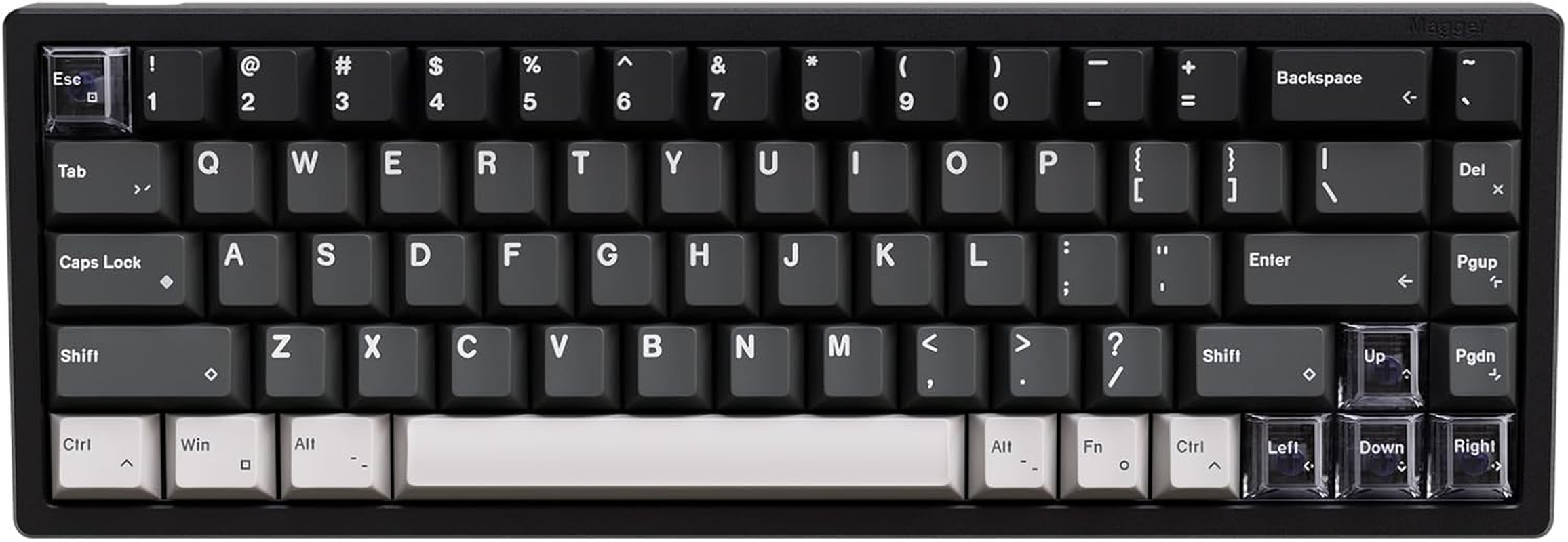 LUMINKEY Magger 68 HE Performance E-Milky White, Rapid Trigger, Gaming Keyboard, Full Aluminum Body, 8000 Hz, RGB, Wired USB, Magnetic Switch, SOCD Function, English Character Arrangement, PBT Key