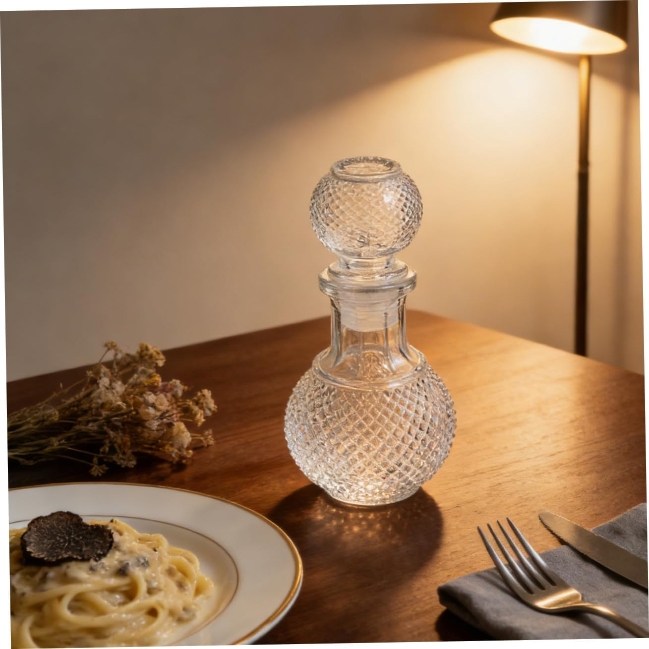 Cabilock Creative Glass Wine Bottle Whiskey Decanter Whiskey Glasses for Home Bar Liquor Packaging Glasses Suitable for Decorative Decanter for Wine and Whisky Glass Enthusiasts image number 1