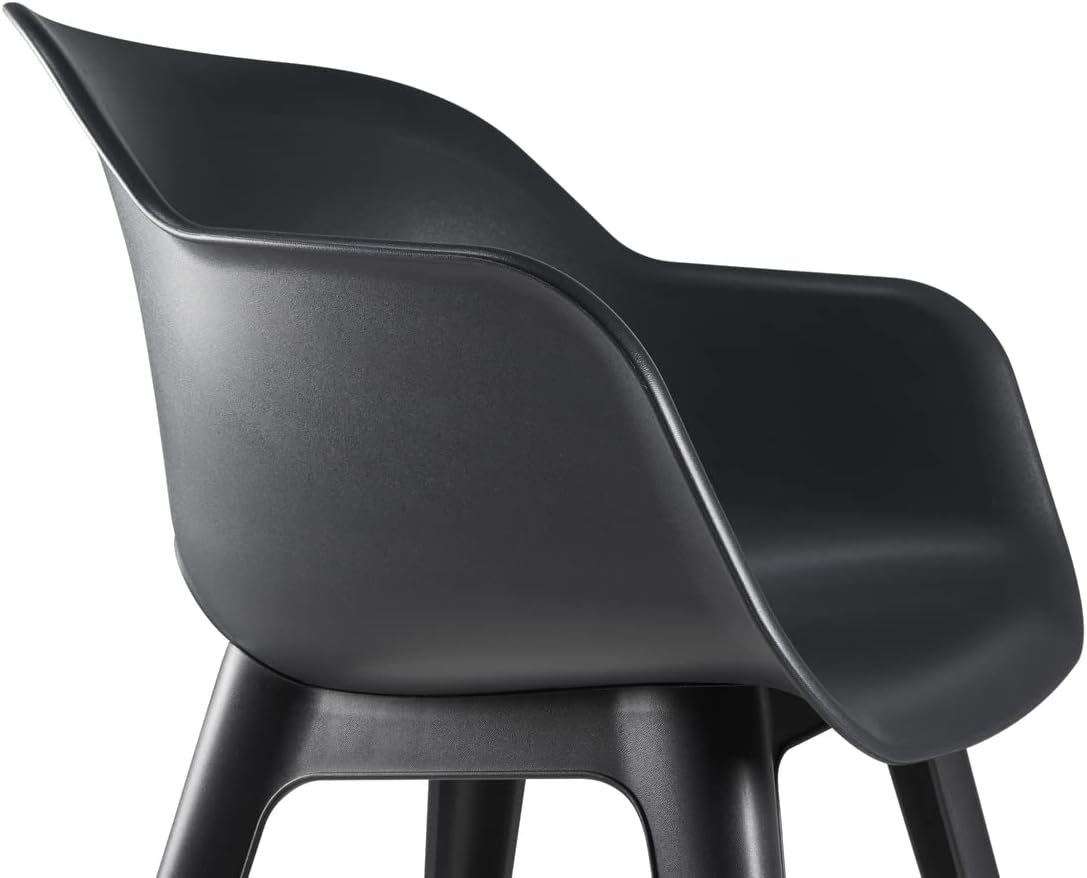 Keter Akola Cup Chair, Graphite (Pack of 2) image number 1