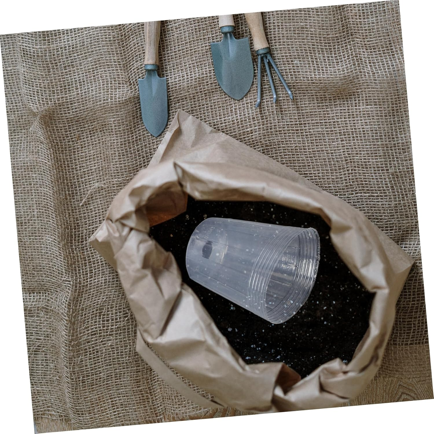 CAXUSD 30Pcs Plastic Plant Nutrient Cups for Phalaenopsis and Succulent Seedlings, 3.5-Inch Tall Gardening Nursery Pots, Outdoor and Indoor Garden Supply image number 2