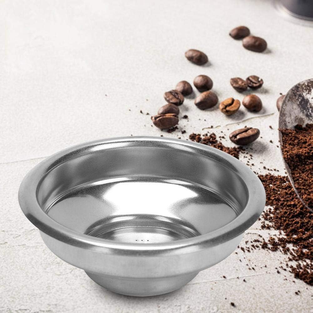 58Mm Double Layers Single/Double Doses Filter Basket for Semi-Automatic Coffee Machine Bottomless Handle (Single) image number 5