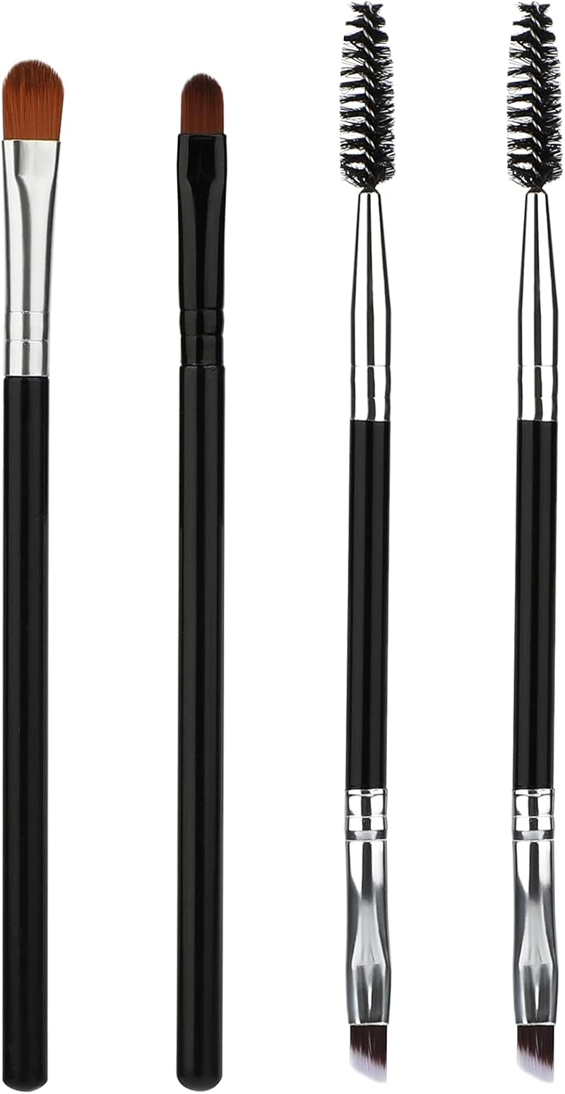 SAVITA 4Pcs Eyebrow Brush Set Including Double-Headed Eyebrow Brush, Lip Brush, Angled Brush, Brow Tinting Brush for Women Cosmetic in Home and Salon, Wax, Gel Brush image number 1