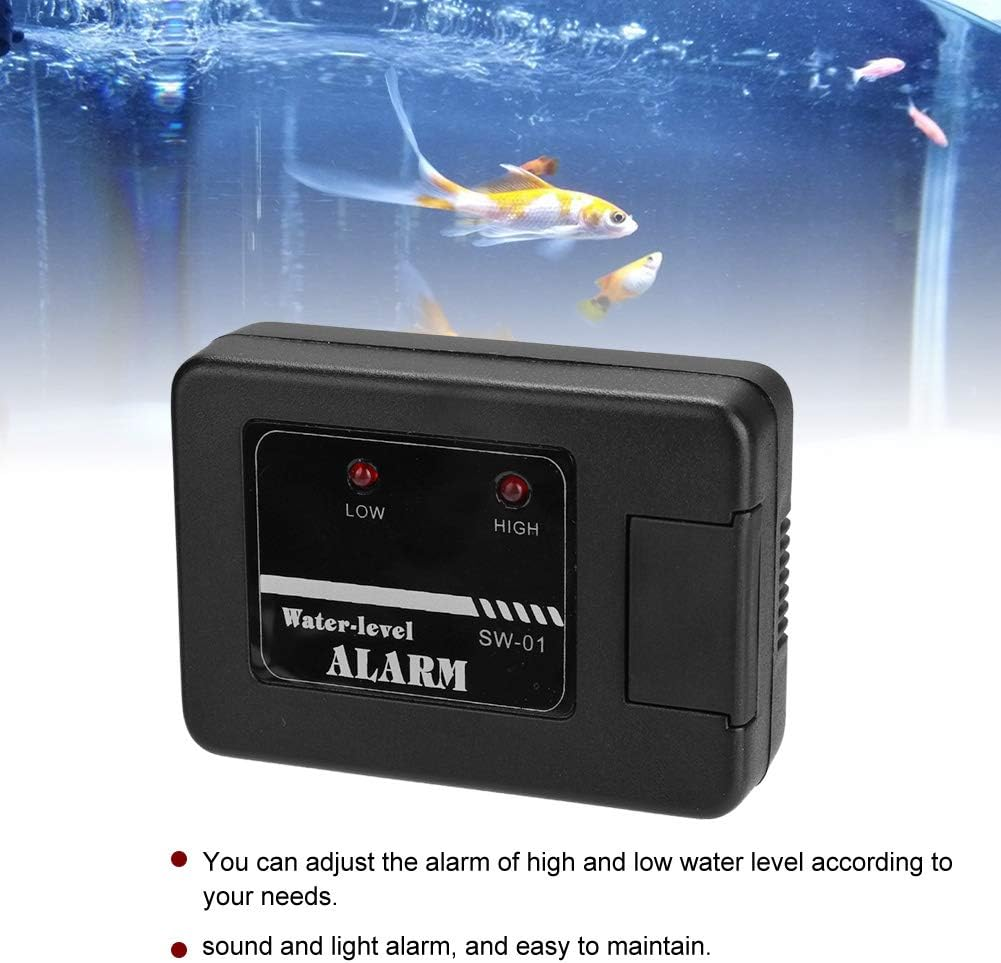 Durable Fish Tank Alarm, Water Alarm, Plastic with Battery Delivery for Aquarium Water Level Monitoring image number 1