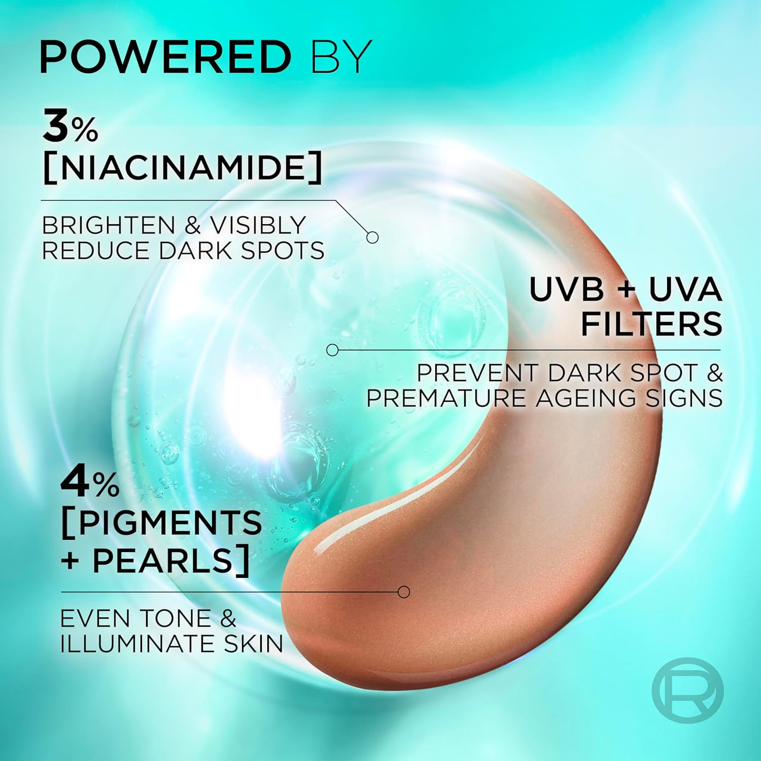 L&rsquo;Or&eacute;al Paris Bright Reveal Tinted SPF 50 Daily Fluid Medium Sunscreen 50 Ml image number 6