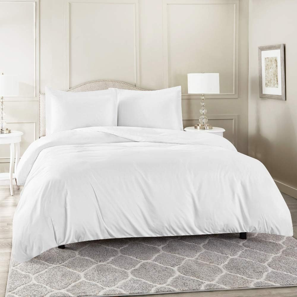 Dreamfields 100% Cotton 1000TC Single/King Single/Double/Queen/King/Super King Quilt/Duvet Cover Set (Double)