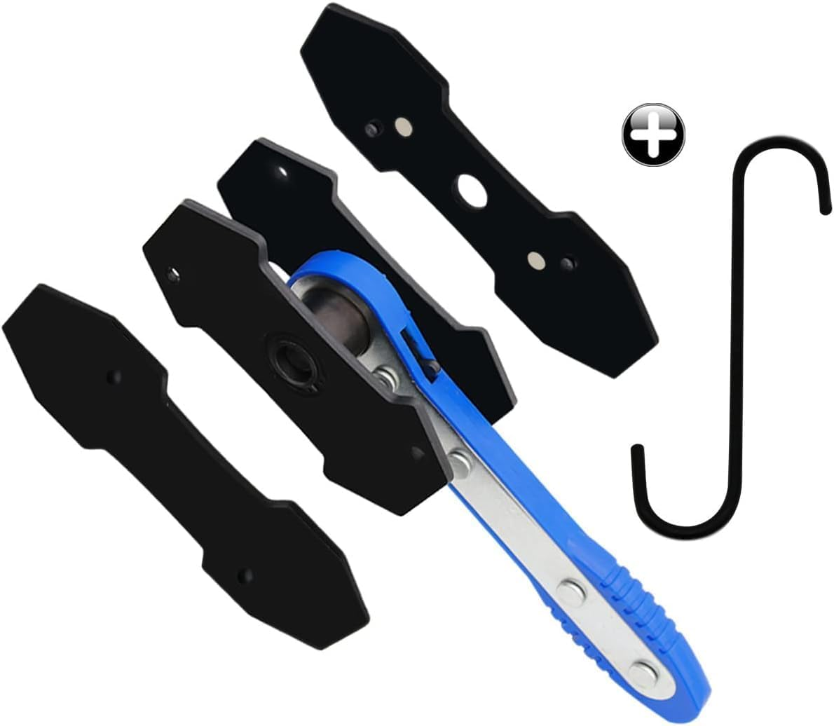 Brake Caliper Press Tool, 360&deg; Adjustable Car Ratcheting Brake Caliper Piston Spreader Press Tool, Brake Piston Compressor Tool, Blue image number 3