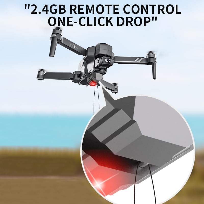 Drone Airdrop System, Release Device, Airdropper, Drone Accessories, USB Charge, 2.4G Remote, Compatible with DJI Mini 3 Pro、2、Se、Mavic Mini、Mavic Pro、Mavic Air、Fimi X8SE image number 1