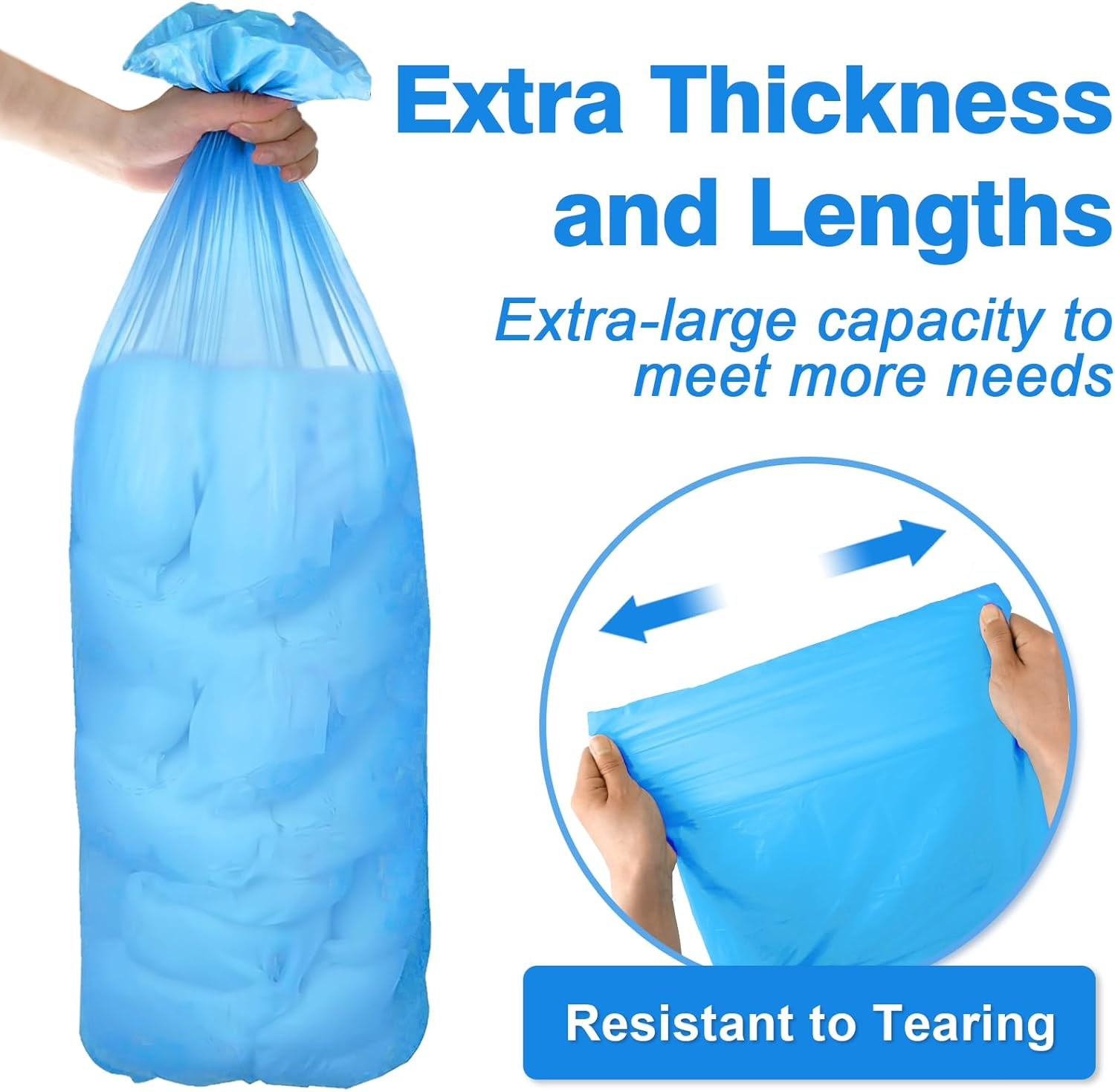 Nappy Bin Refill Cassettes Compatible with Angelcare Nappy Bin & Litter Locker II, Pack of 4 Nappies, Extra Length and Thickness, Strong Odour Elimination Lavender Fragrance for Babies image number 2