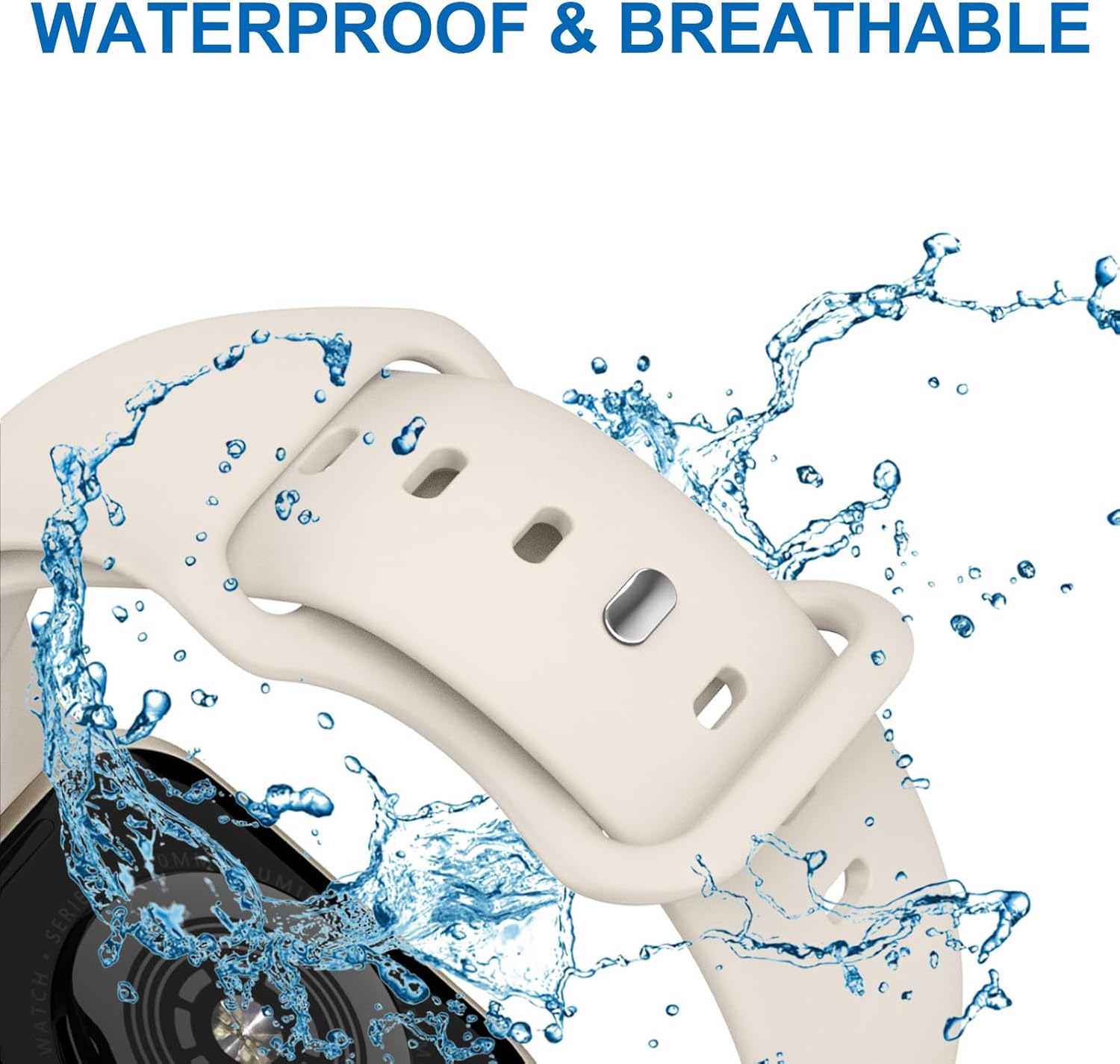 5 Pack Sport Bands for Apple Watch Band 38Mm 40Mm 41Mm 42Mm 44Mm 45Mm 46Mm 49Mm for Women and Men, Soft Silicone Waterproof Replacement Strap for Iwatch Ultra/Iwatch Series 11/10/9/8/7/6/5/4/3/2/1/SE image number 5