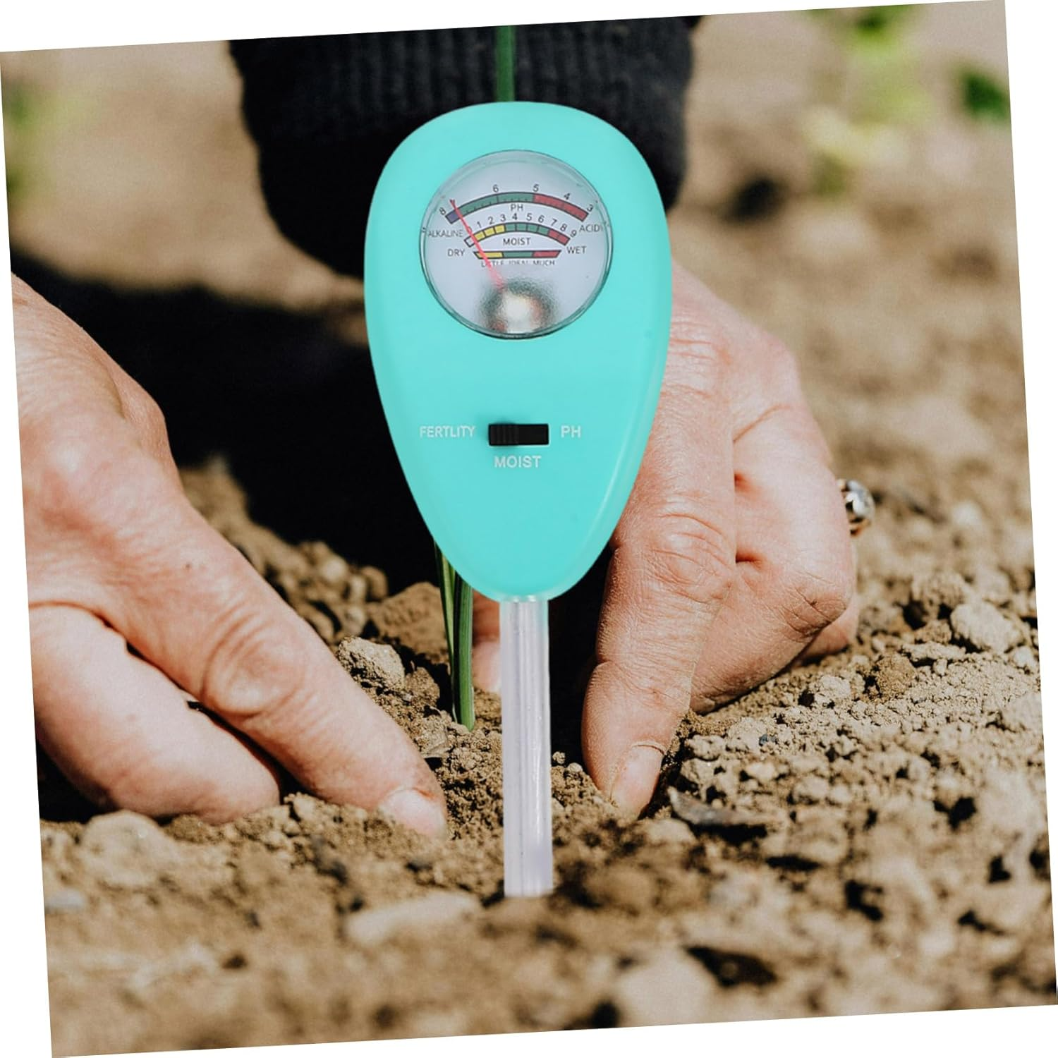 MERRYHAPY Garden Soil Tester Multi-Functional Plant Soil Ph Moisture Moist and Ph Easy to Use for Gardening