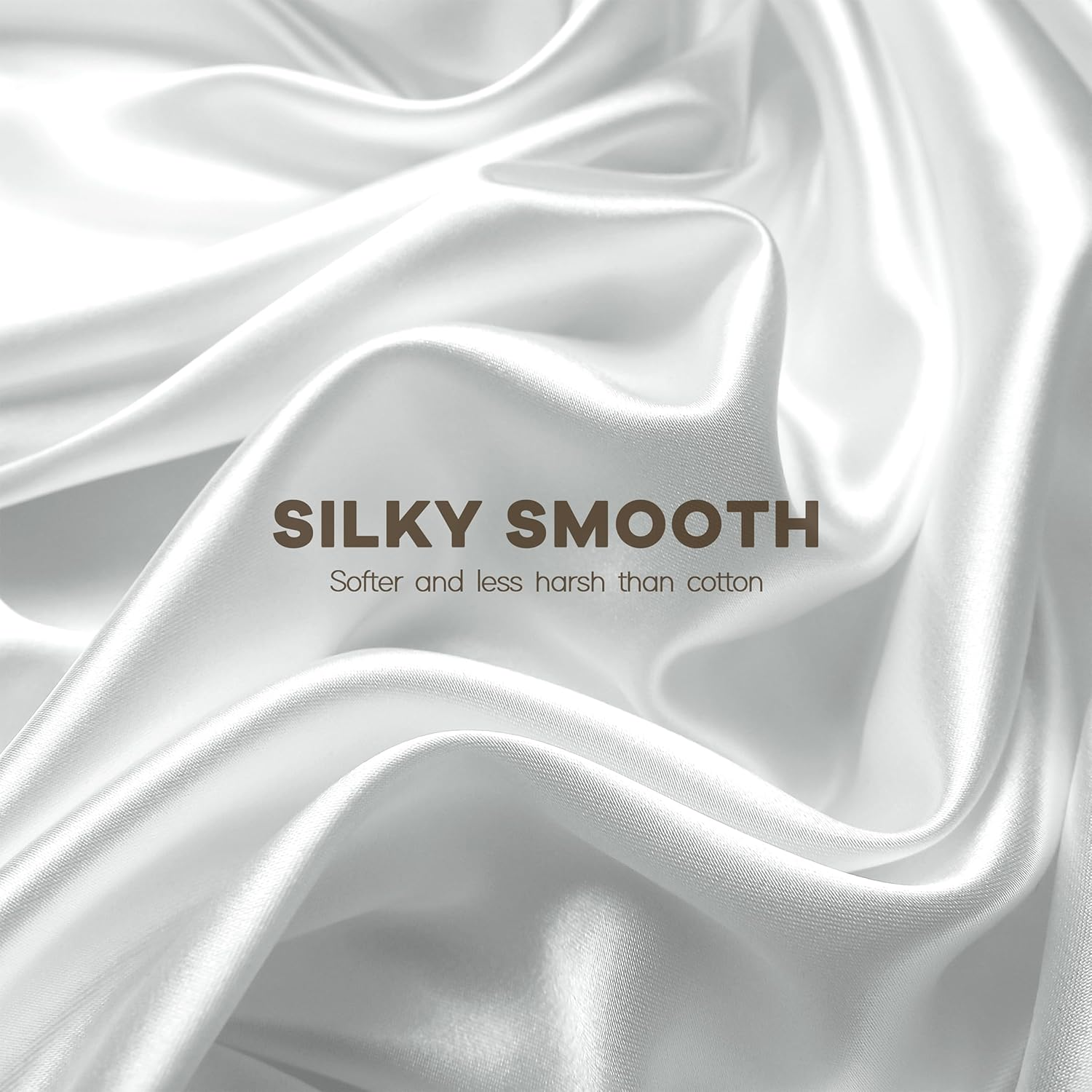 Pro Goleem 2 Pack Satin Soft Crib Sheet Silky Baby Mattress Sheet White and Gray Unisex 52&rsquo;&rsquo;X28&rsquo;&rsquo;X8&rsquo;&rsquo; Fitted Sheet image number 3