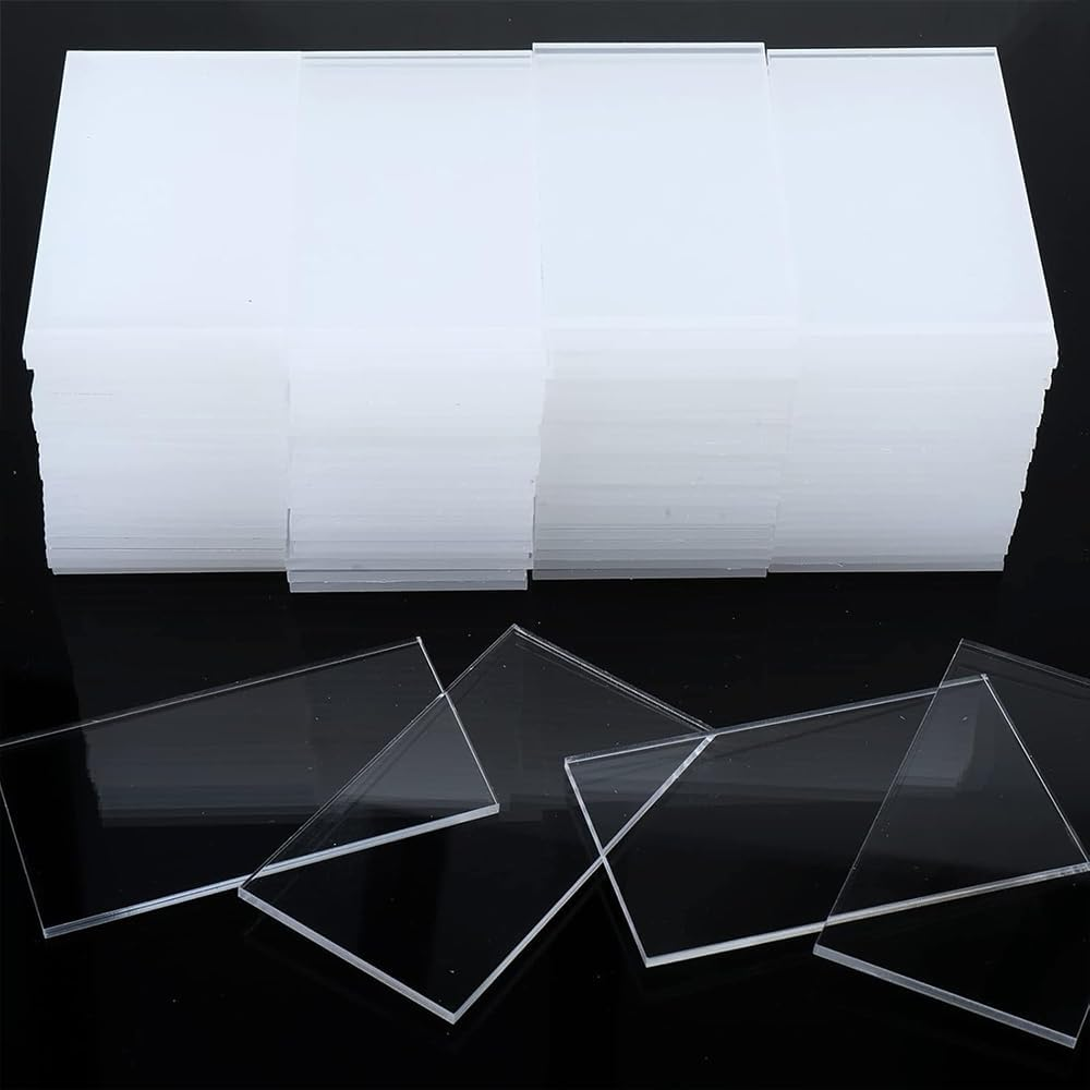 Clear Acrylic Place Card Small Acrylic Rectangle Blank Name Plate Seating Cards, 24Pcs Clear Acrylic Place Card Rectangle Acrylic Name Card Plate,Small Rectangle Acrylic Blank Seating Card Name Plate image number 1