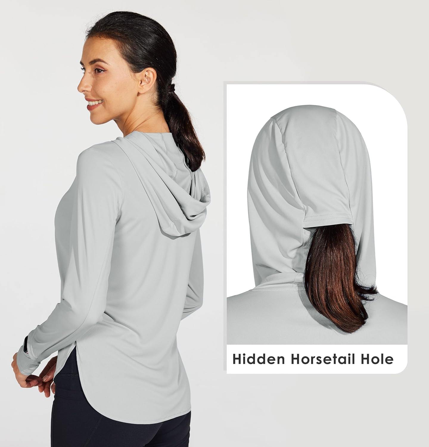 WILLIT Women'S Sun Shirts Hoodie UPF 50+ SPF Long Sleeve Hiking Lightweight Quick Dry UV Protection Outdoor Clothing image number 4