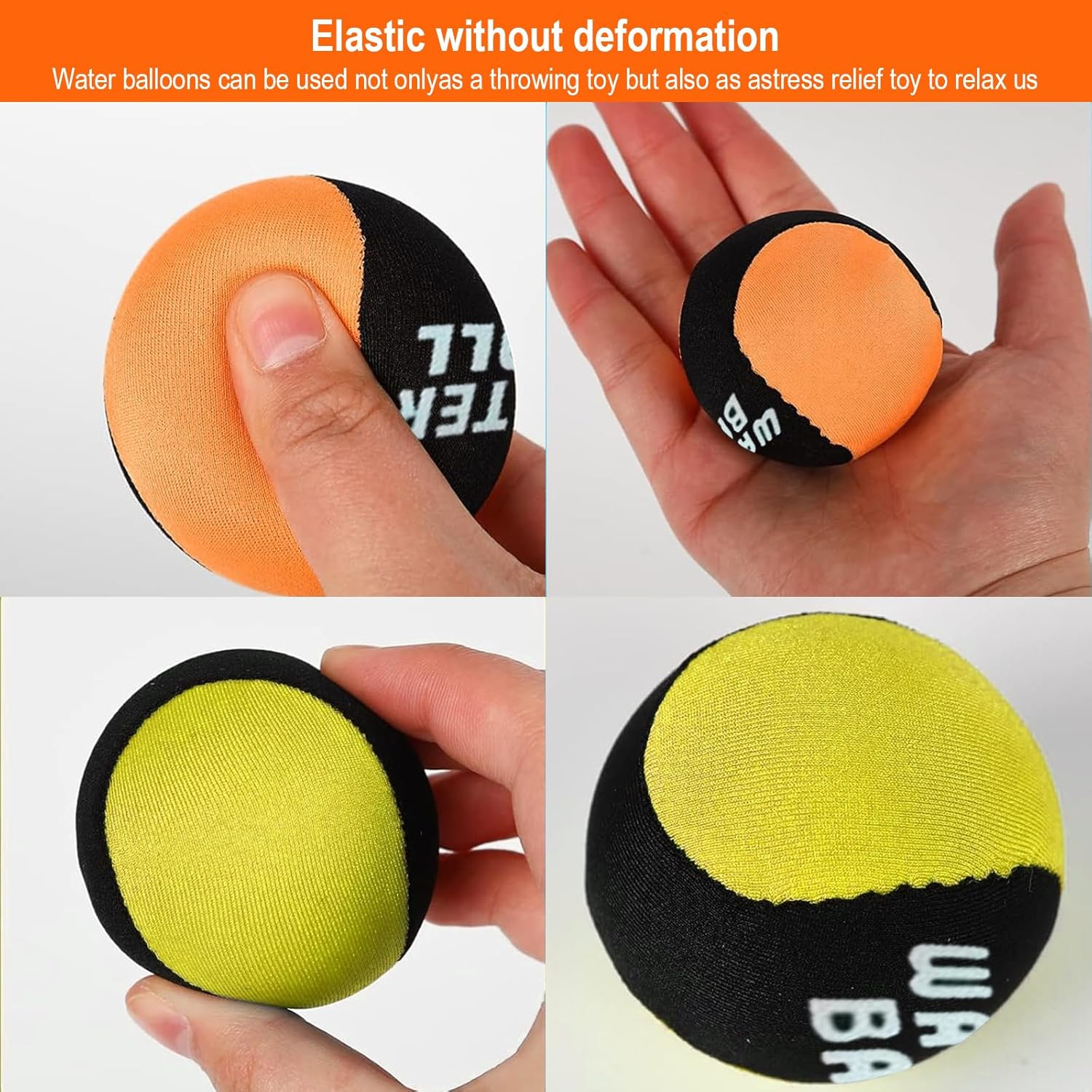 Bangbobi Pack of 2 Water Polo, Water Toy Children Outdoor for Pool, Beach and Lake - Beach Toy & Pool Toy for Children 5-12 Years (60 Mm, TPR) image number 1