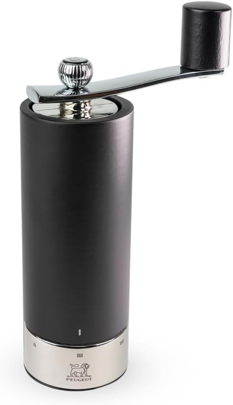 Peugeot - Isen Manual Pepper Mill Wuth Crank Handle, Beechwood, Black and Stainless Steel, 18 Cm image number 1