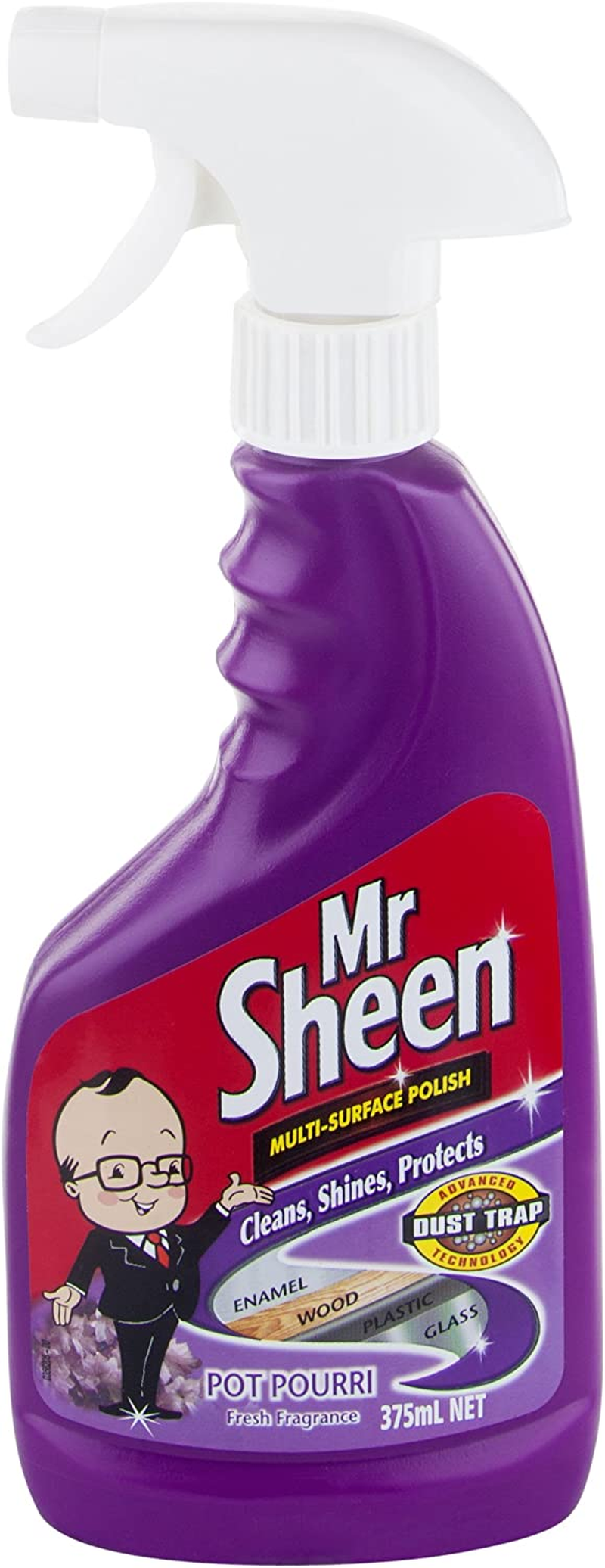 Mr Sheen Surface Cleaner Polish Trigger Spray, 375Ml image number 1